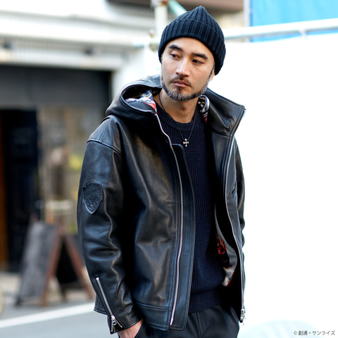 STRICT-G×SEVESKIGのライダースジャケット、シャアモデル2種。裏地は