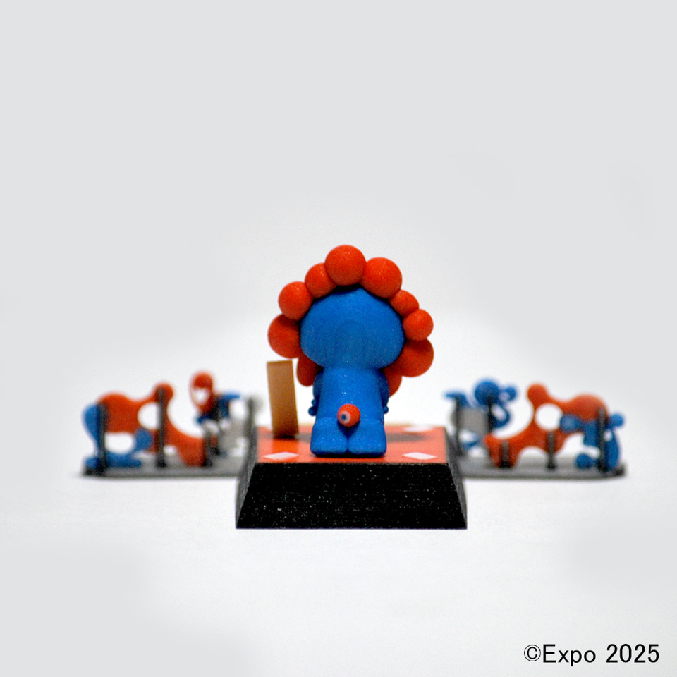 EXPO2025 大阪・関西万博会場 1/150スケールフィギュア 東西セット