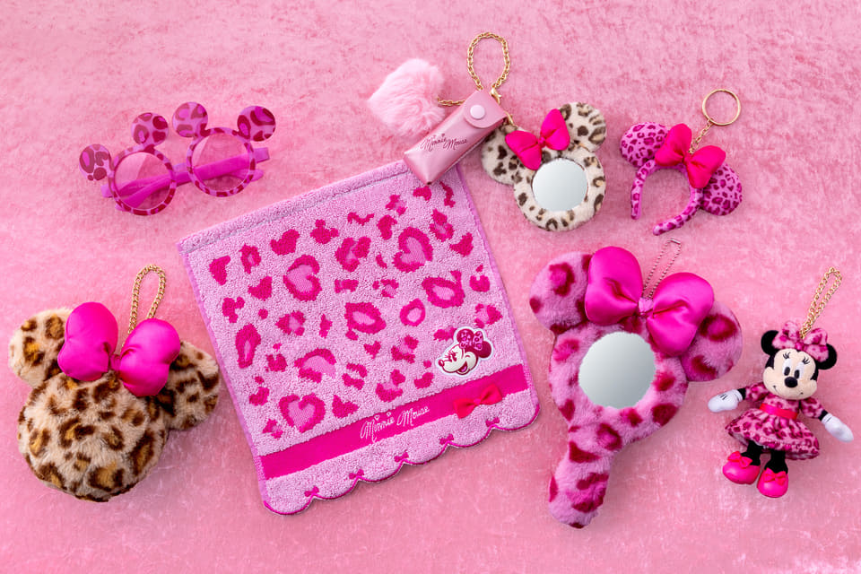 デイズニー ミニー ヒョウ柄 ファンキャップ ピンク