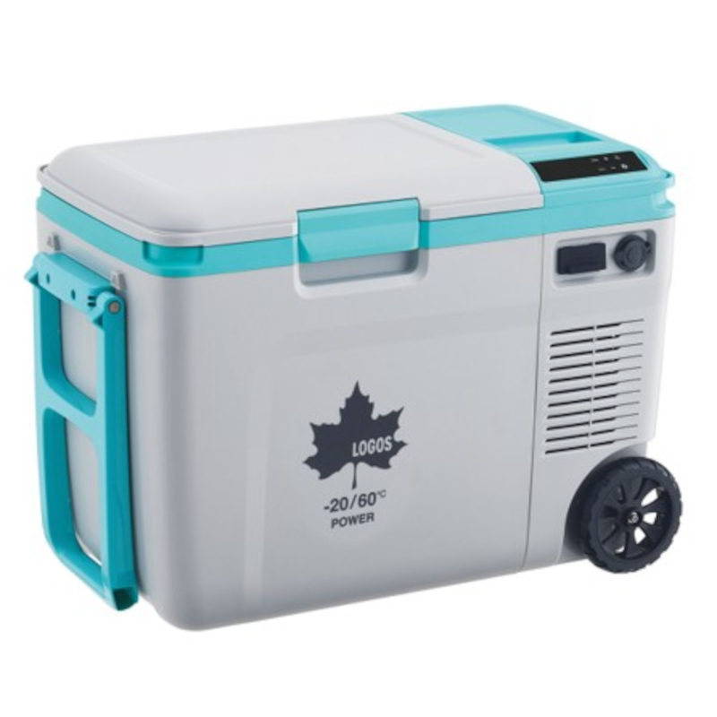 ロゴス、2室の温度を個別に設定できるポータブル保冷保温庫。容量約27L