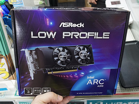 ASRockの「Intel Arc A310 Low Profile 4GB」が発売、価格は15,980円