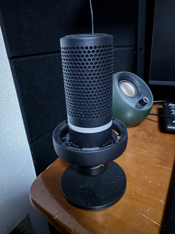 初マイクにHyperX「DuoCast USBマイク」購入。コスパ良し、光って良し