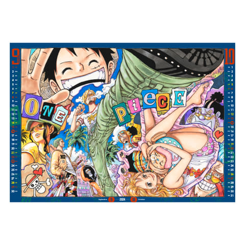 ONE PIECE」コミックカレンダー2024版が本日発売！ ルフィたちの大迫力