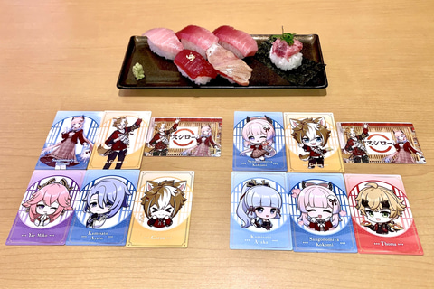 スシロー、「原神」コラボキャンペーンを本日より開始！限定メニューや