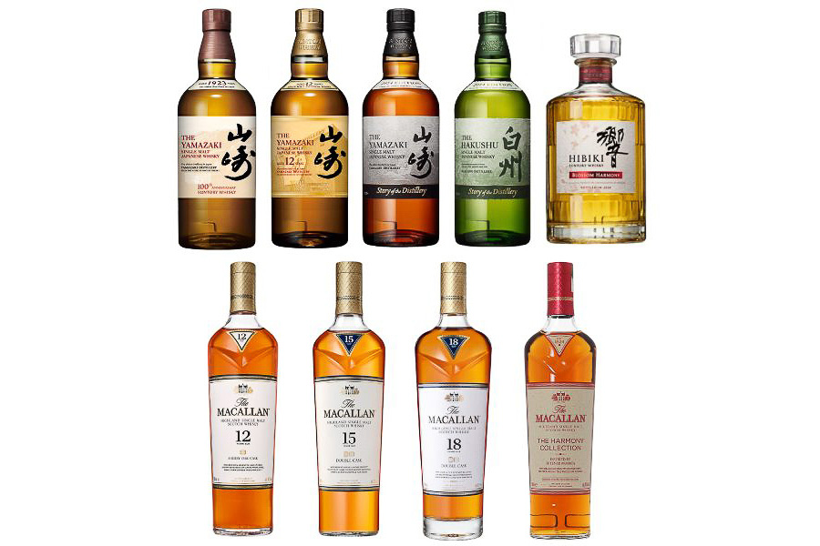 山崎12年白州山崎マッカラン余市宮城峡ウイスキーまとめ売り 山崎12年