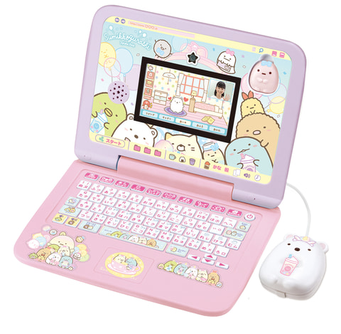 すみっコぐらしパソコン」に26種のデコシールが付いたスペシャルセット