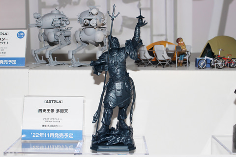 模型ホビーショー】海洋堂の仏像プラモデル「ARTPLA 四天王像 持国天