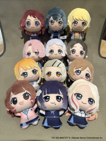 プライズ景品「学園アイドルマスター ちびぐるみ」がナムコオンライン