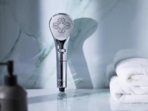 浄水機能が付いたシャワーヘッド「ボリーナ」。ウルトラファインバブル