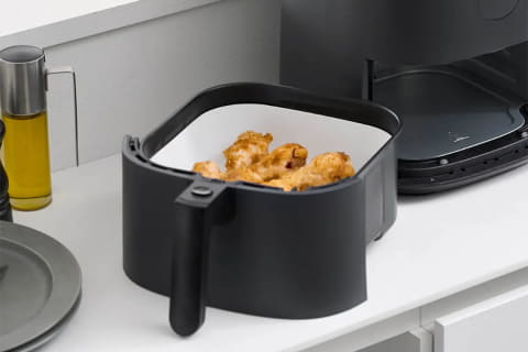 山崎実業、ノンフライヤーの焦げ付き防ぐ内皿 - 家電 Watch