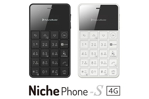 ジャンク品】NichePhone-S 4G, ニッチフォン-S 4G カードサイズの携帯