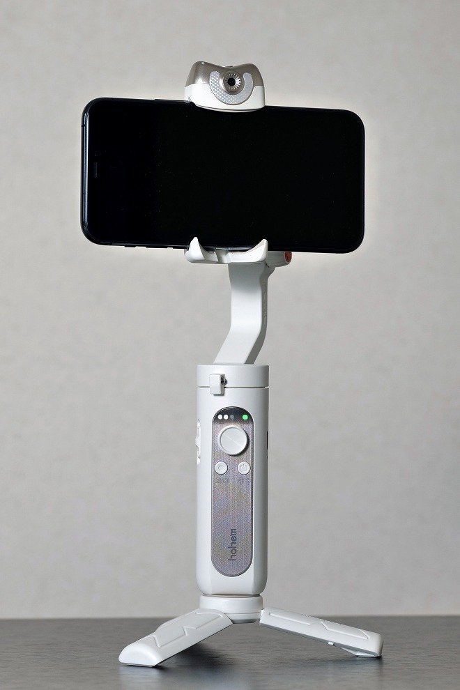 アプリを使わなくても顔トラッキング！ 次世代スマホ用ジンバル