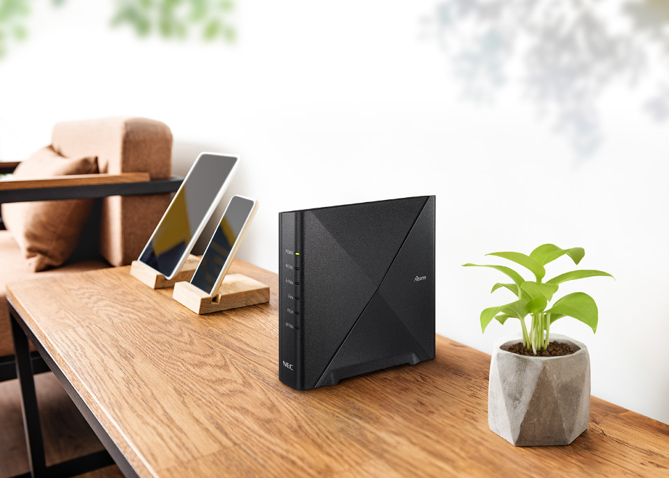NEC、Wi-Fi 6・メッシュ対応のホームルーター「Aterm 3000D4AX」11月