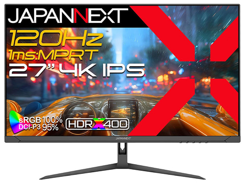 JAPANNEXT、4万円台の4K/120Hz対応ゲーミングモニター - PC Watch