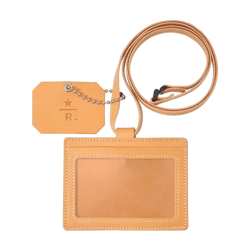 スターバックス リザーブ ロースタリーレザーIDホルダーキャメル