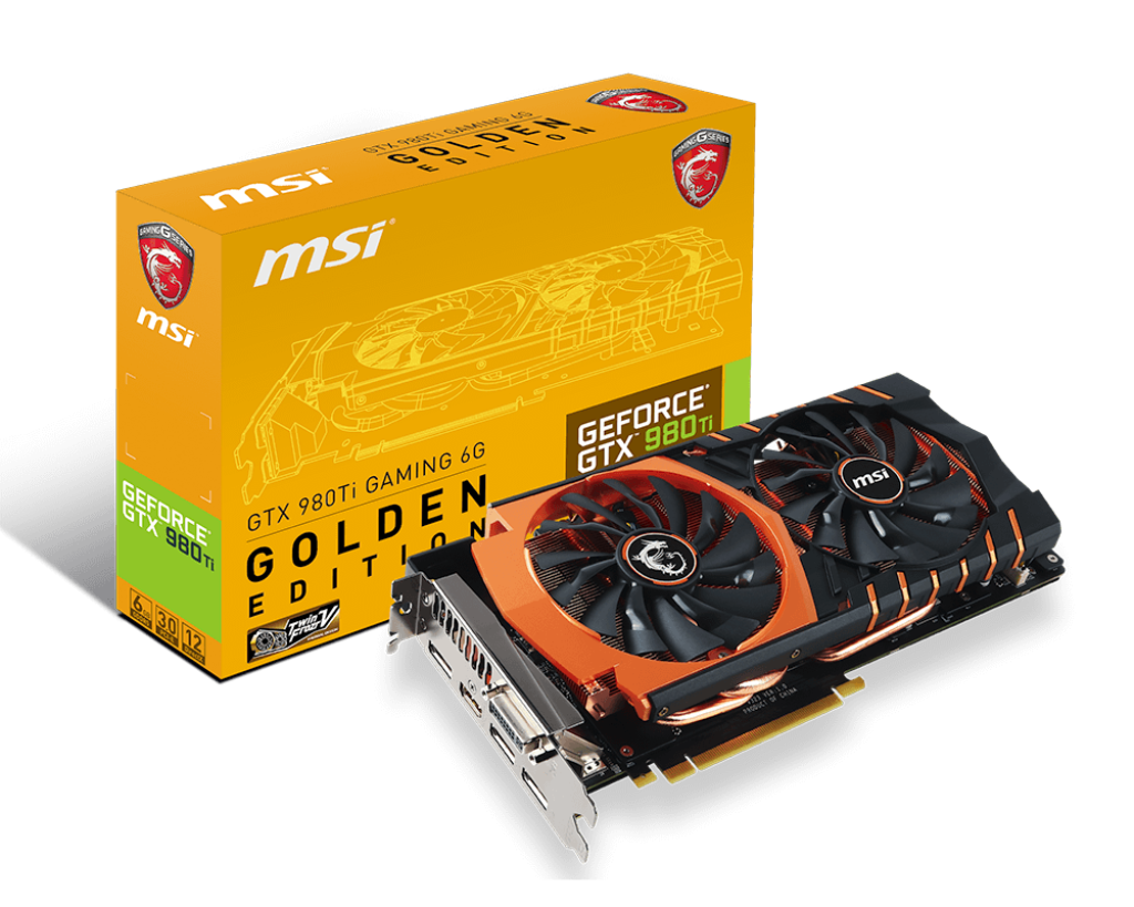 Specification GeForce GTX 980 Ti GAMING 6G GOLDEN EDITION
