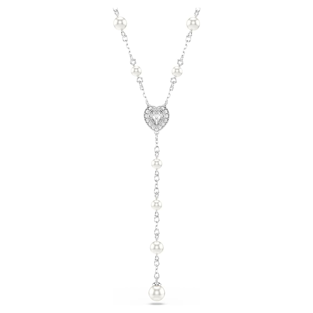 Ariana Grande x Swarovski Y necklace, Mixed cuts, Crystal pearl