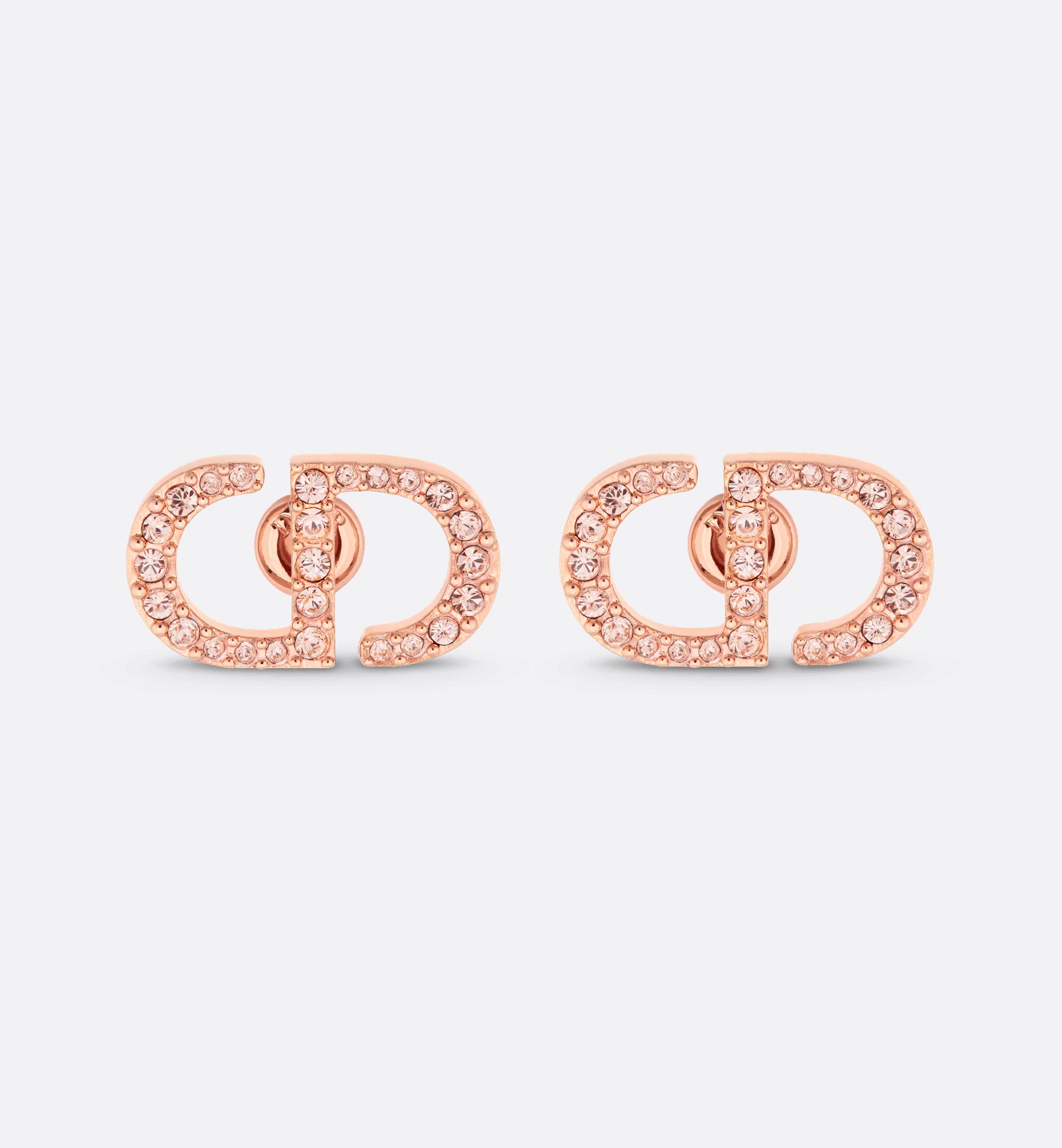 Dior Petit CD スタッドピアス ゴールド/ホワイト