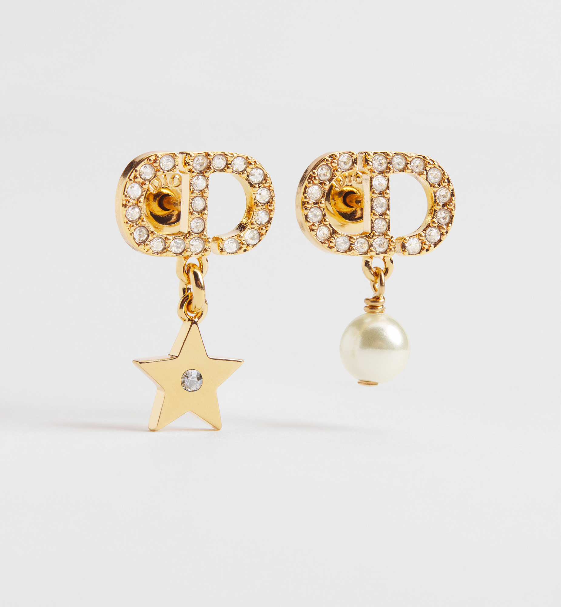 DIOR | Petit CD Lucky Charms ピアス メタル・レジンパール・クリスタル