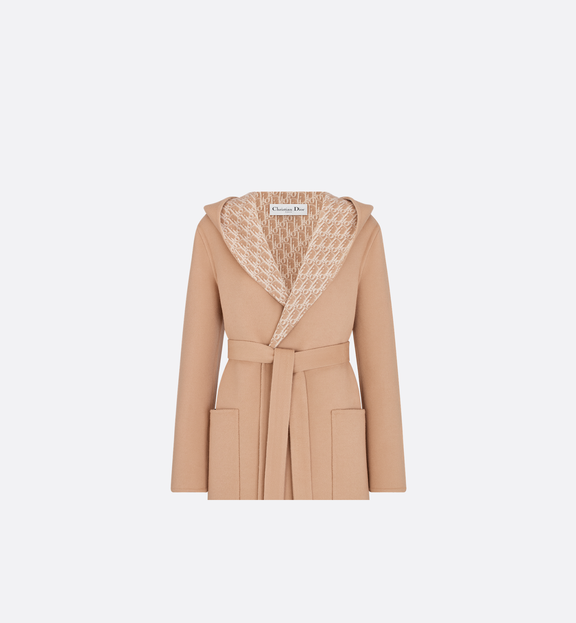 baby Dior ベージュ フード付きコート 24ヶ月 ウール100% baby Dior