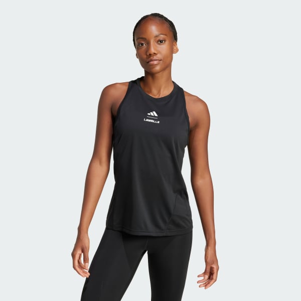 adidas Les Mills Graphic Tank Top - Black | Free Shipping with adiClub