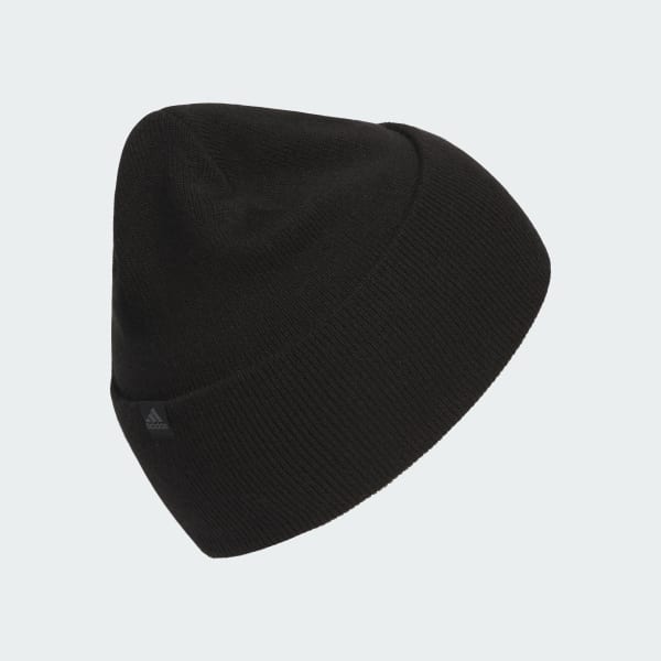 adidas Wide Cuff 2 Fold Beanie - Black | Free Shipping with