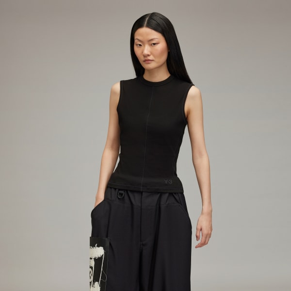 adidas Y-3 W Fitted Tank Top - Black | Free Shipping with adiClub