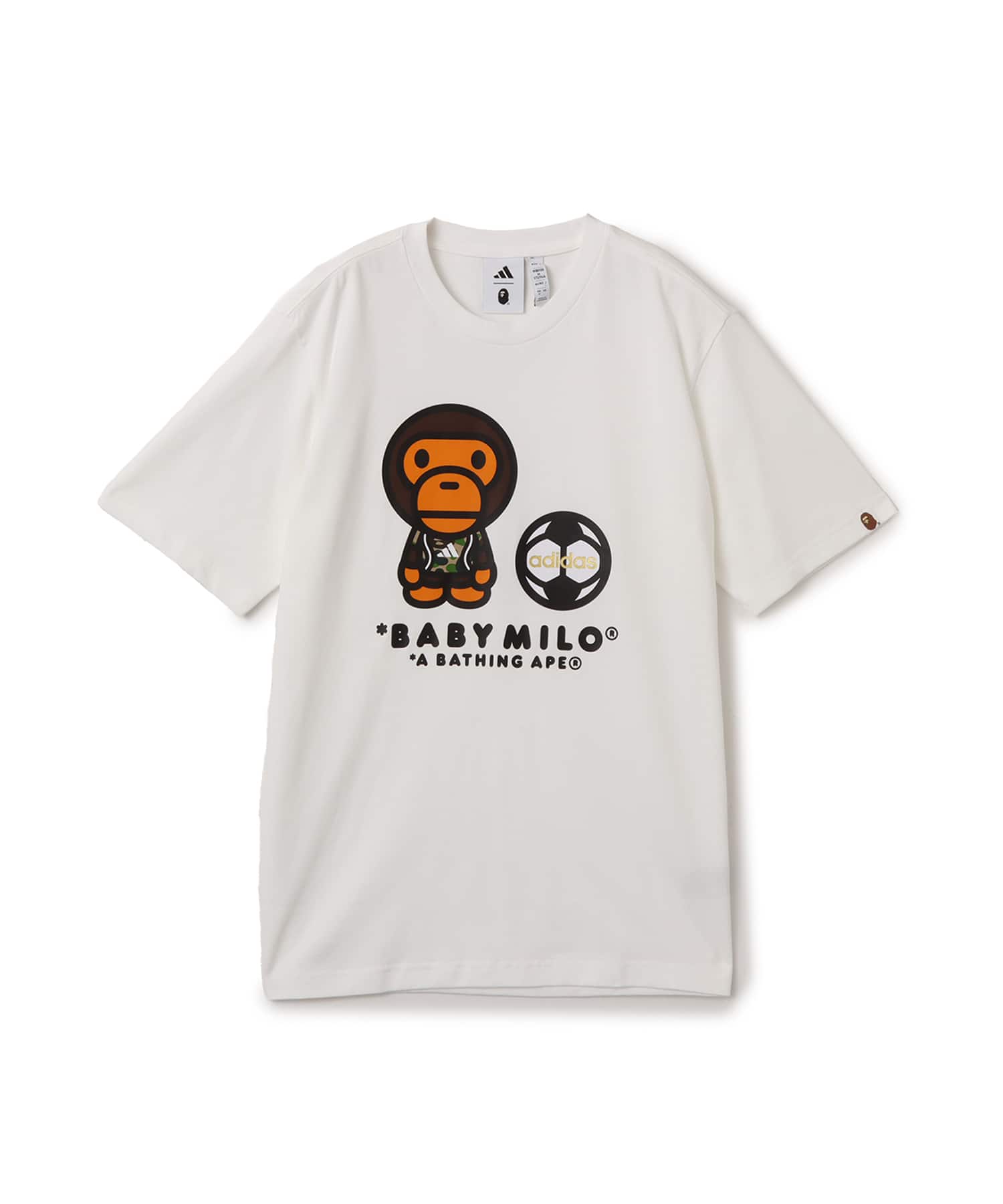 adidas BAPE SSL MILO TEE ホワイト（アディダス ベイプ SSL ミロ TEE