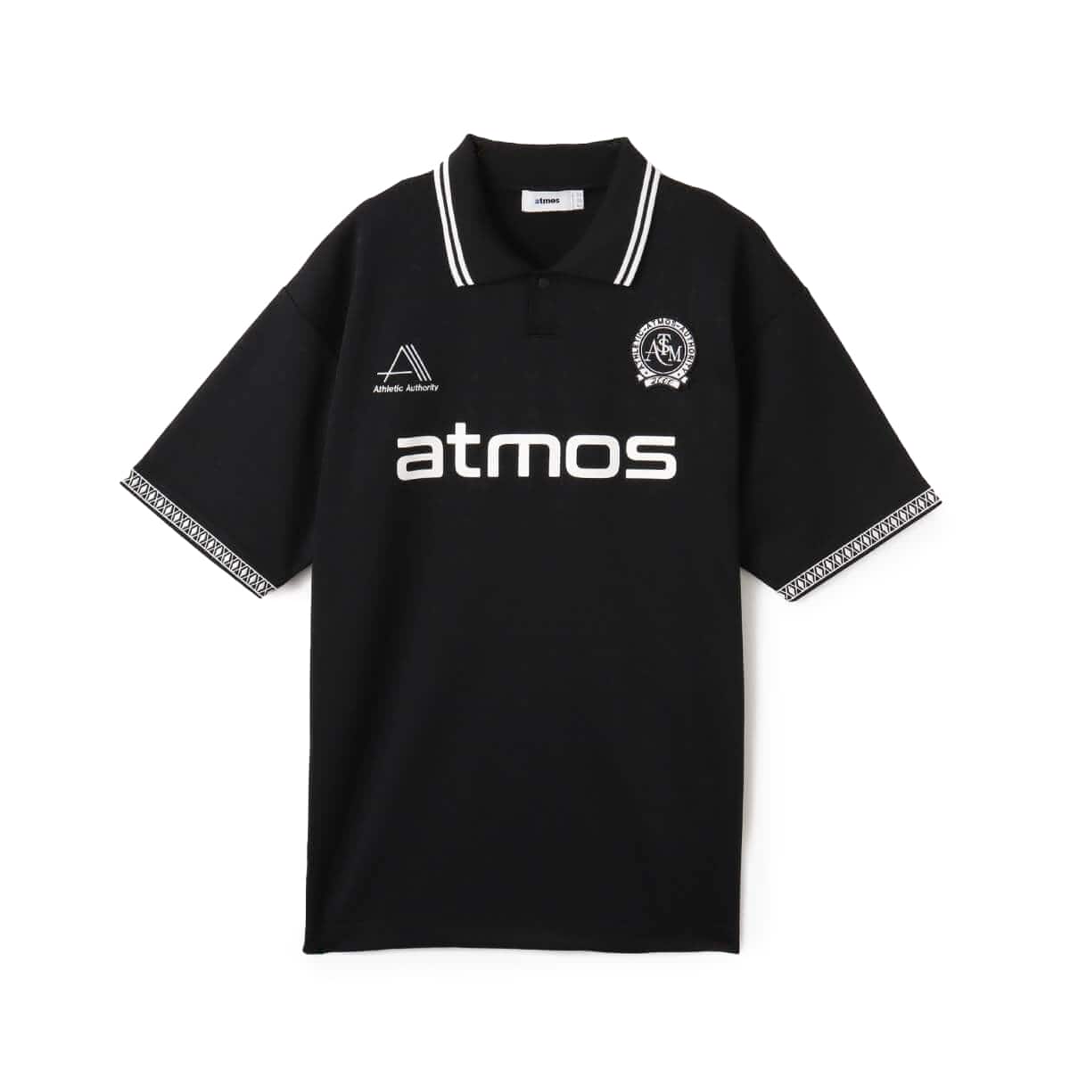atmos ASANOHA Pattern Soccer Jersey BLACK（アトモス アサノハ