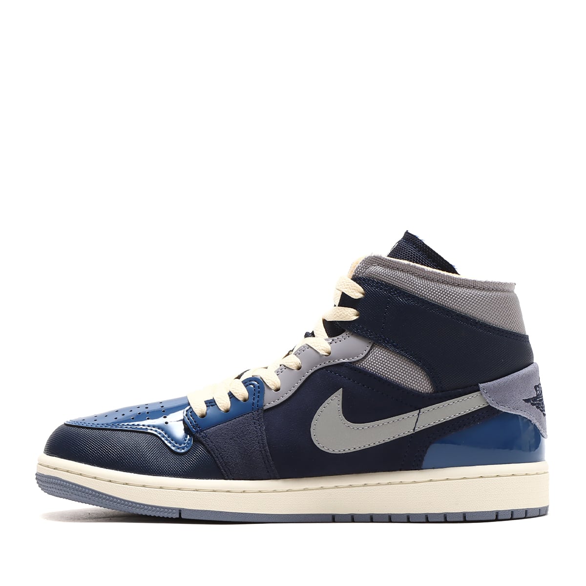 JORDAN BRAND AIR JORDAN 1 MID SE CRAFT OBSIDIAN/WHITE-FRENCH BLUE