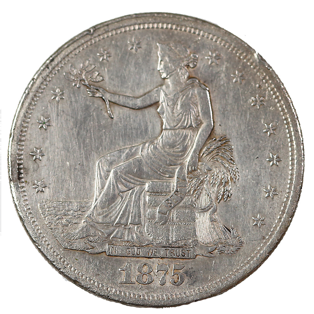 U.S. Trade Dollar 1875-S XF cleaned - Golden Eagle Coins