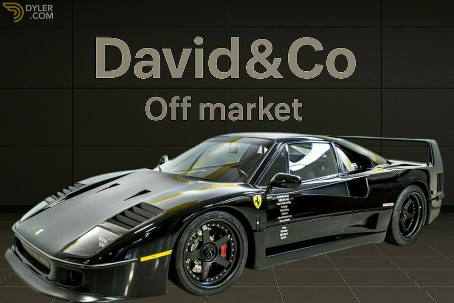 Classic 1996 Ferrari F40 Black Exterior For Sale. Price 3 100 000