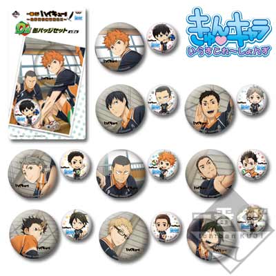 1番くじ ハイキュー 歓喜の鼓動 B賞墨式Bver.缶バッジセット 一番くじ
