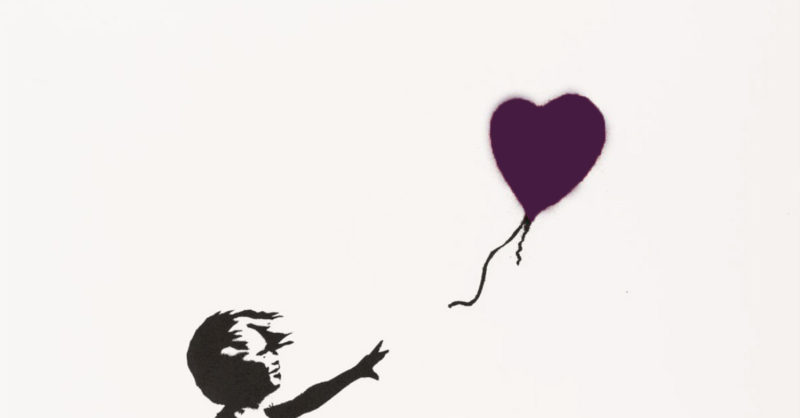 Girl with Balloon (Purple) | Banksy Buyers Guide | Hang-Up Gallery