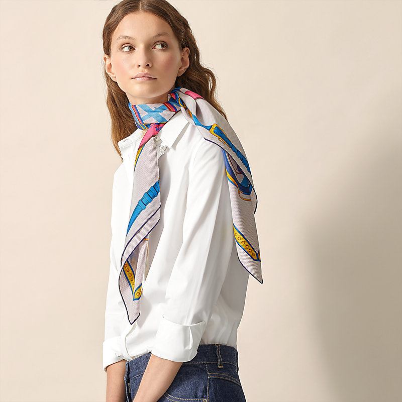 En Roue Libre Chemise scarf 90 | Hermès Singapore