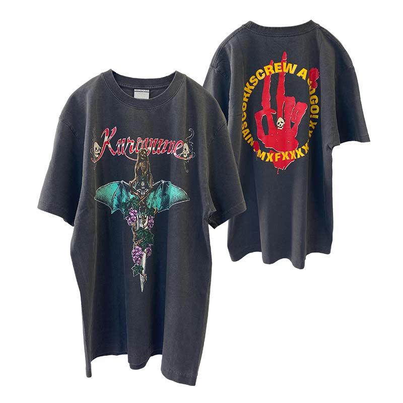 黒夢 CORKSCREW ツアー ビッグTシャツ PHOTO red キャップ 黒夢