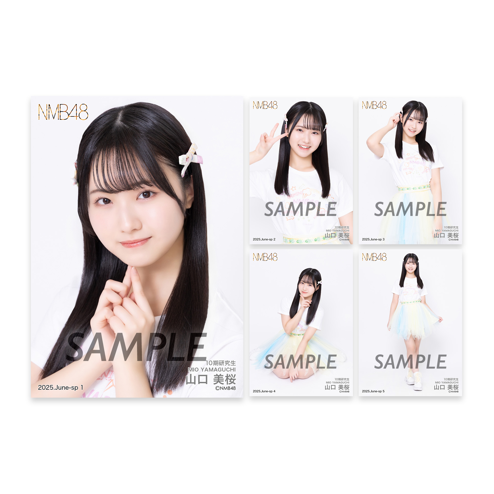 NMB48 竹田京加 直筆サイン入り 生写真 2025.June NMB48 竹田京加 直筆