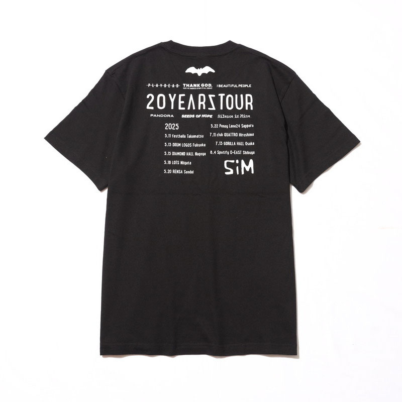 20YEARS TOUR ガイコツ Tシャツ - SiM OFFICIAL GOODS STORE