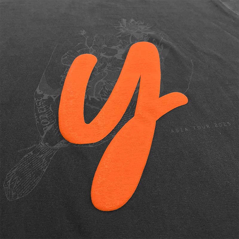 YUURI ASIA TOUR Puff Print Long T-shirt - 優里 Official Goods Store