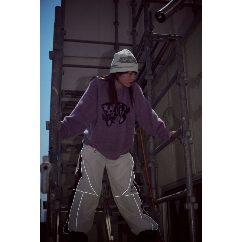 SUNANEKO Mohair Touch Knit (Lavender) - ZUTOMAYO MART