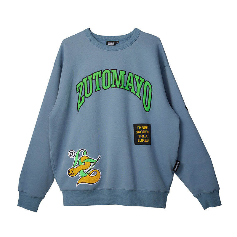 ZUTOMAYO MokoMoko Sweat A (Sky Gray) - ZUTOMAYO MART