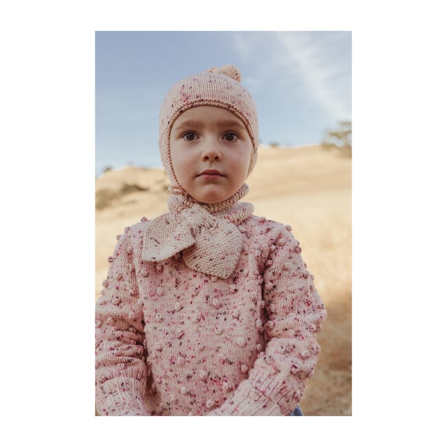 Exclusive* Pointy Peak Hat, Dusty Rose Confetti - Misha & Puff