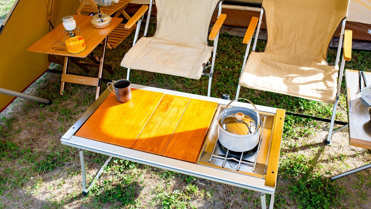 スノーピークエントリーIGTテーブル 付属品プレートあり スノーピーク