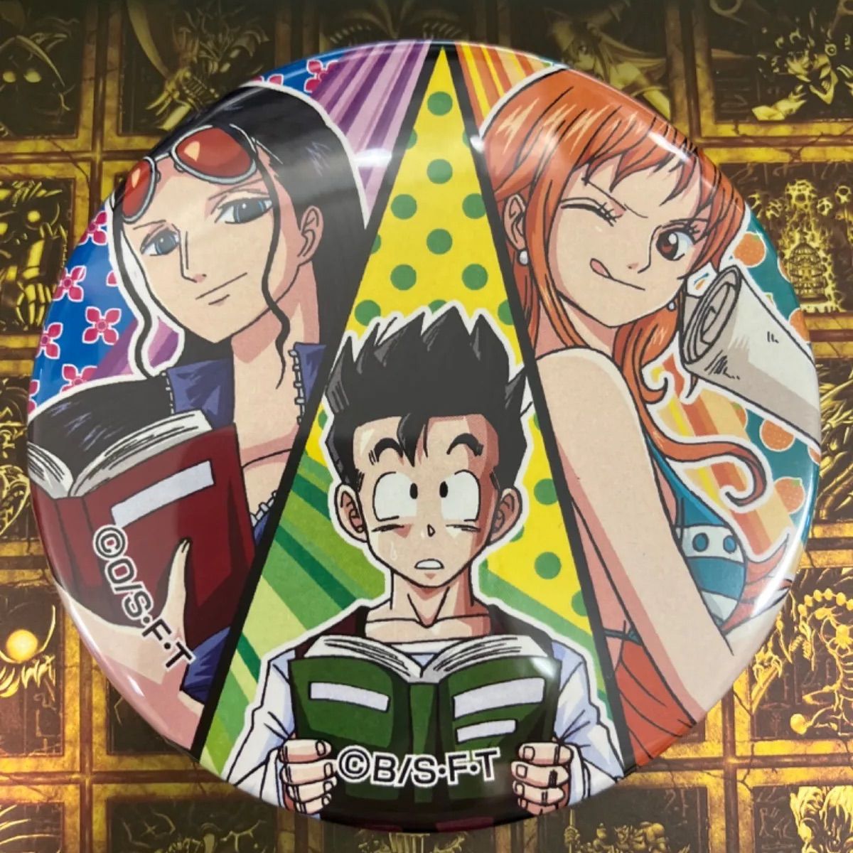 ペローナ ワンピース ドラゴンボール ドでか缶バッジ ストロング9