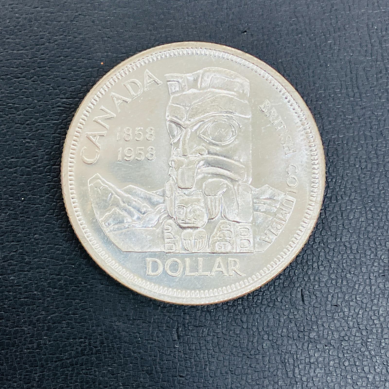 カナダ銀貨 1958年 ブリティッシュコロンビア100周年記念記念 カナダ 1