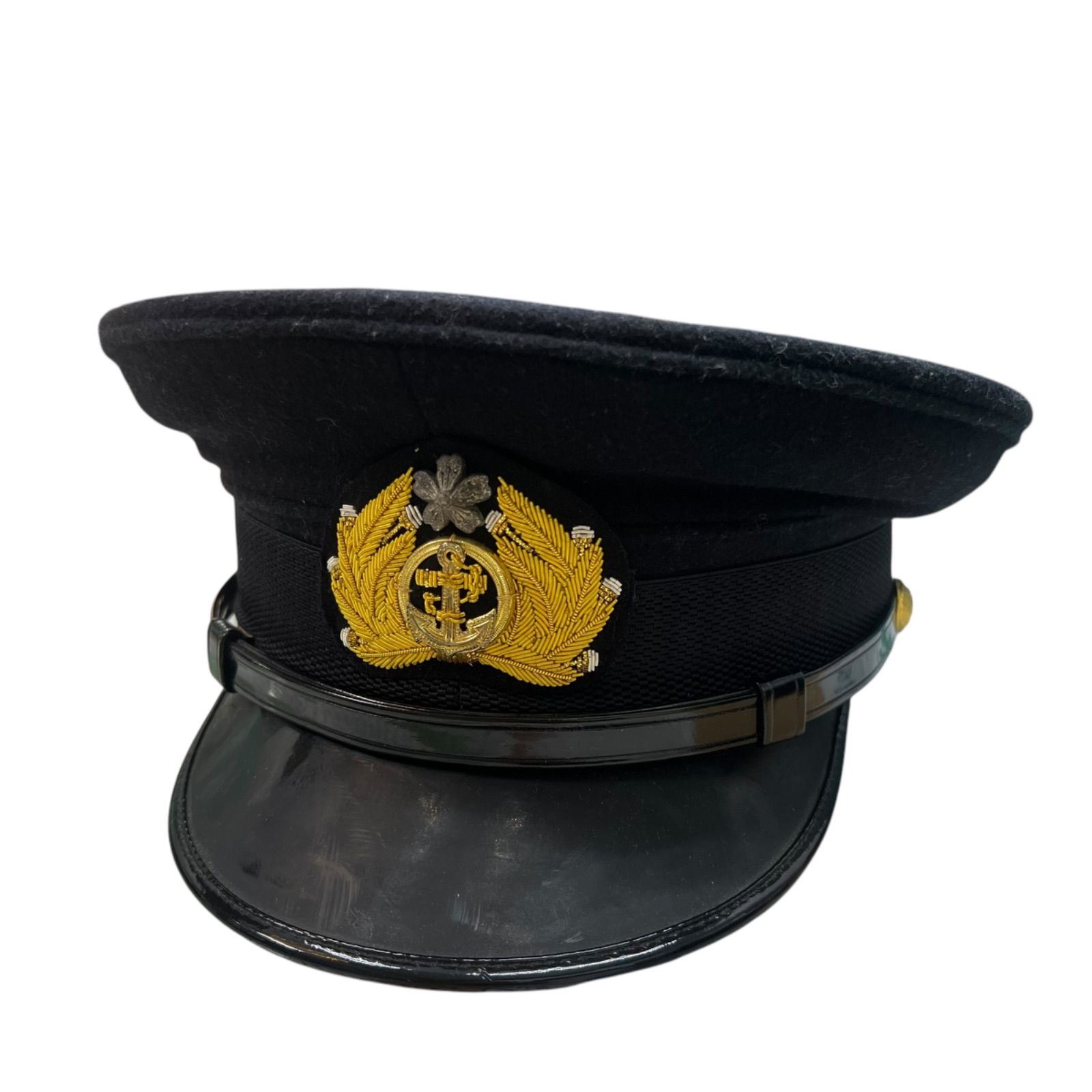 Amazon.co.jp: WW2 大日本帝国海軍 士官軍帽 前章付 日覆付 精密複製