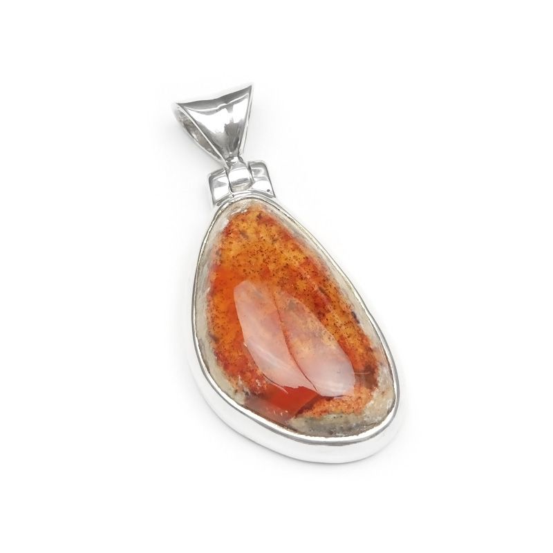 西蔵老礦紅朱砂宝瓶型虎牙天珠 西蔵老礦紅朱砂宝瓶型虎牙天珠