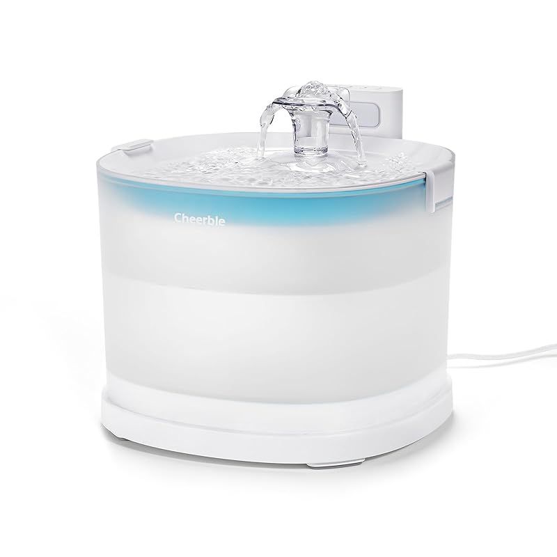 Cheerble 猫自動給水器 水飲み器 ポンプレス磁力給水 コードレス 100