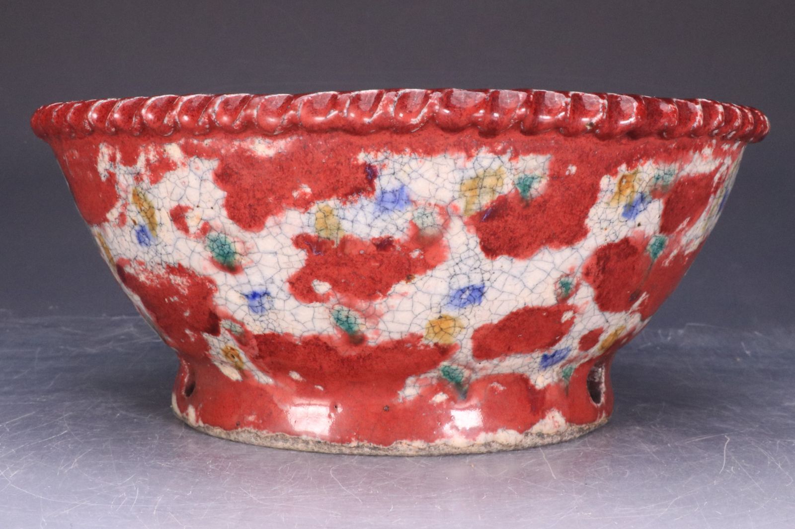 嵐山 楕円 カゴ 盆栽鉢 bh22042210.jpg 嵐山 楕円 カゴ 盆栽鉢