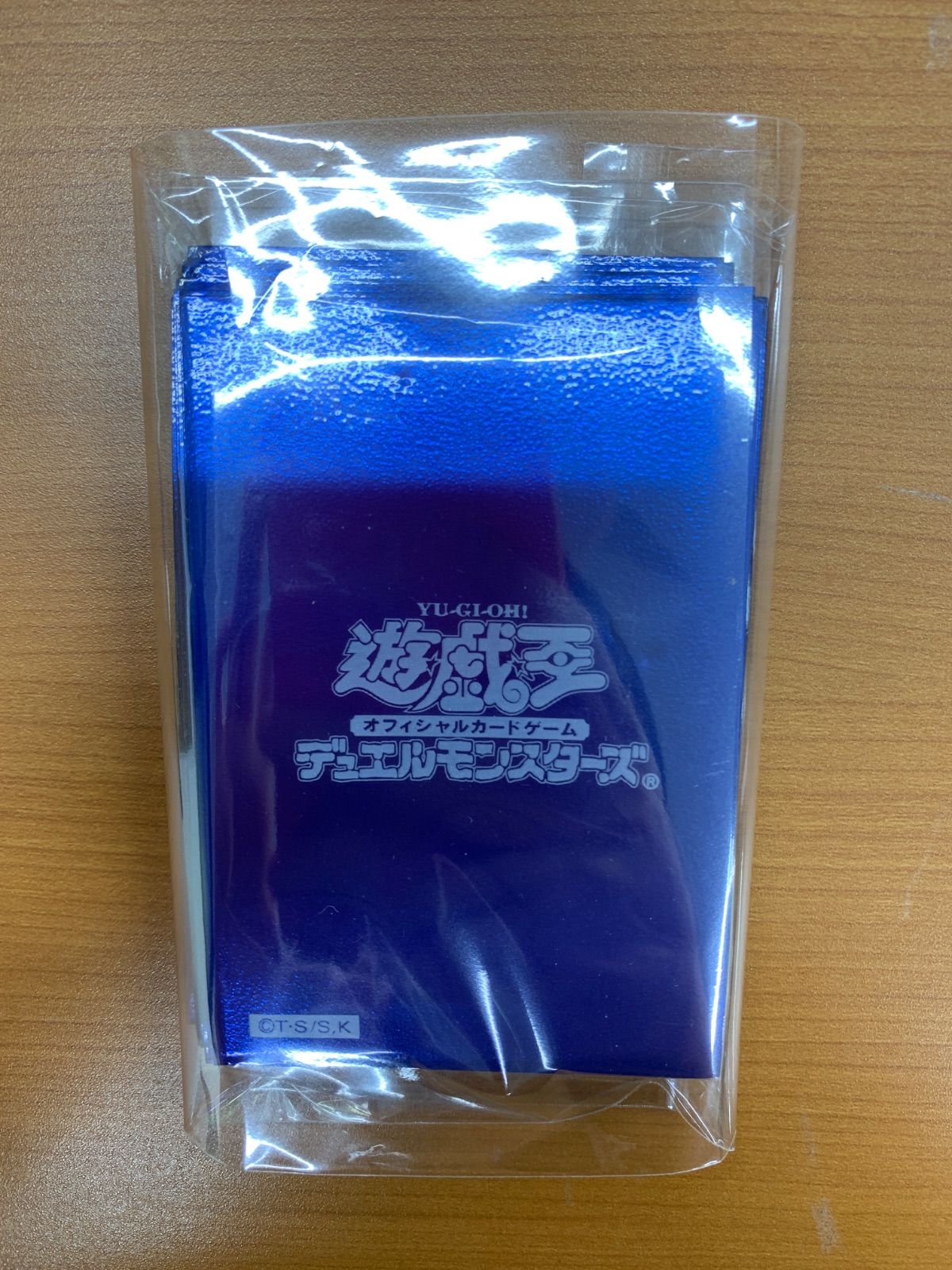 希少 初期ロゴ スリーブ（青） メタリックブルー YUGIOH 遊戯王 初期